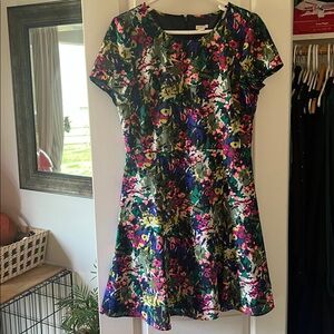 J. Crew Multicolor Floral Dress
